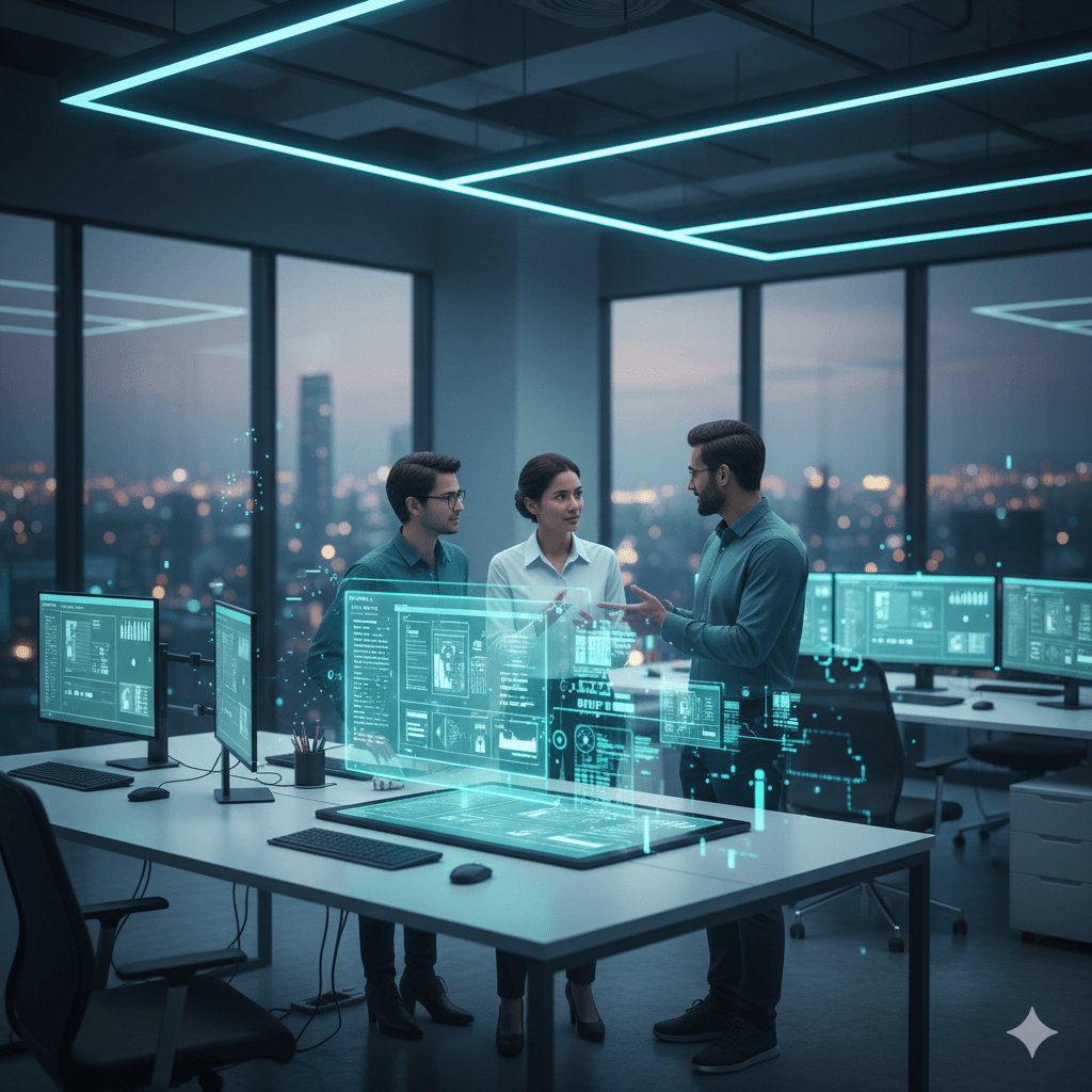 Modern office environment